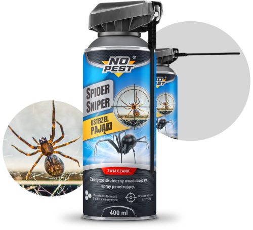 Raspršivač, aerosol protiv žohara, komaraca, muha, pauka, buha, stjenica, srebrnih ribica No-Pest 400 ml