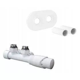   BIJELI DUOPLEX+ termostatski ventil DVOSTRUKI OVALNI POKLOPAC