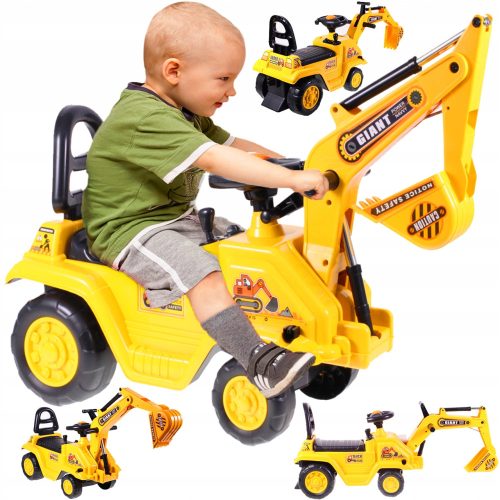 MalPlay ride-on 100935 crna, žuta