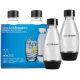 SODASTREAM 2x Boce 0,5L Crne za Pripremu Gaziranih Napitaka