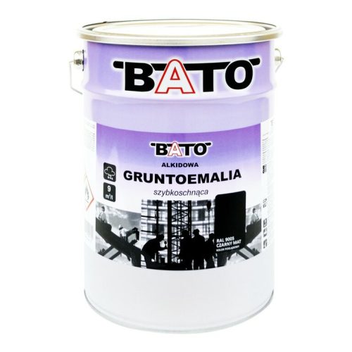 GRUNTOEMALIA Alkidna Brza Sušljiva Boja BATO 5L CRNA MAT RAL 9005