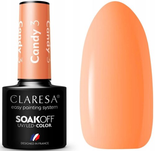 Lak za nokte Claresa Hybrid CANDY 3 NARANČASTA