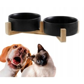  Set od dvije Emes keramičke zdjele, crne, 1,2 l