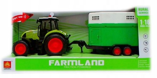 Traktor s prikolicom za prijevoz konja na bateriju