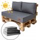  set presvlaka SA UV FILTERIMA za jastuke, vrtni namještaj, palete 120x65x15