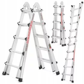 Više ljestve 6,5 m aluminijske 1 x 4 do 150 kg