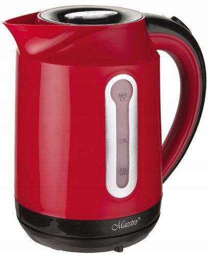  VELIKO kuhalo za vodu 1.7l bežično 2000W FILTER crveno MAESTRO