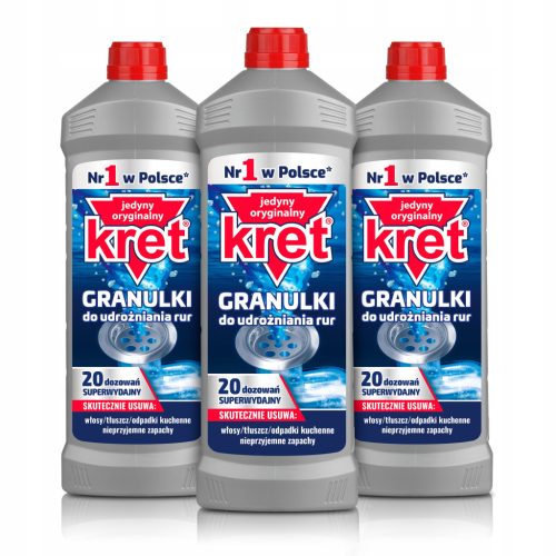  KRET Granule za odčepljivanje cijevi i sifona 3x800g