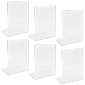 6x postolje za držače knjiga, prozirno, A5 3 mm