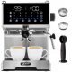  Yoer Barisso 1350 W portafilter espresso aparat, srebrno/siva