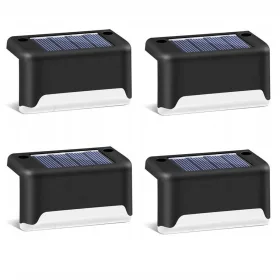  SuperLED solarna svjetiljka, crna, 7,8 cm, 4 kom.