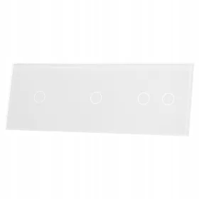   Livolux 70112-61 Bijeli Stakleni Panel s 1+1+2 Pritisnicom (3 Limenke)