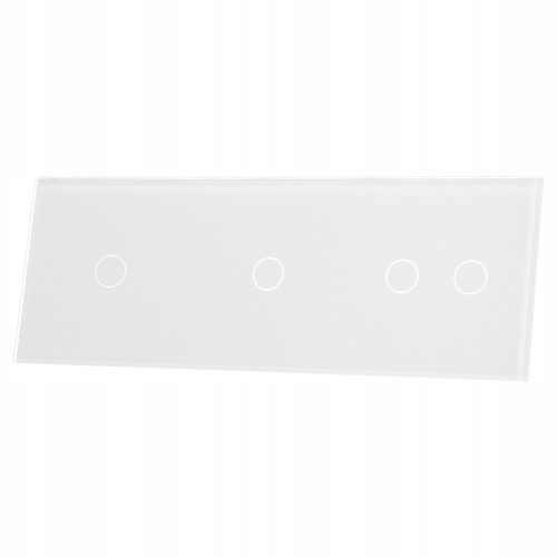 Livolux 70112-61 Bijeli Stakleni Panel s 1+1+2 Pritisnicom (3 Limenke)