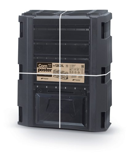  Prosperplast 3 komorni komposter 1200 l, crni