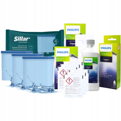 Vodeni filter Sillar za Philips Saeco aparat za kavu, 3 komada + 3 dodatna proizvoda