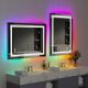  LED kupaonsko ogledalo s RGB pozadinskim osvjetljenjem 60x80cm