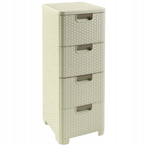 Kupaonska polica s 4 ladice Curver krem 38 x 33 x 79 cm