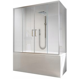 Paravan za kadu Reihe dvodijelni, 140 x 70 cm, proziran