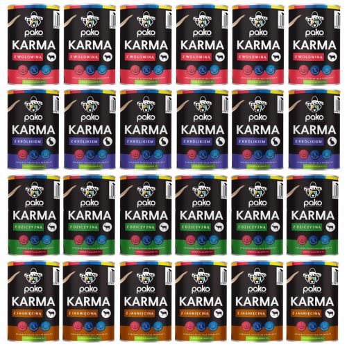  PAKO MOKRA LIMERKA HRANA ZA PSE 24 400 MJEŠAVINA 4 OKUSA