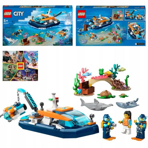  LEGO City 60377 Ronilački brod istraživača + LEGO KATALOG 2024 NOVO