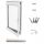 Toplo bijeli PVC prozor s lijeve strane 40x60 400x600 set