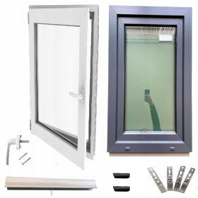 Prozor Antracit PVC Topli Lijevi 40x60 400x600 Set