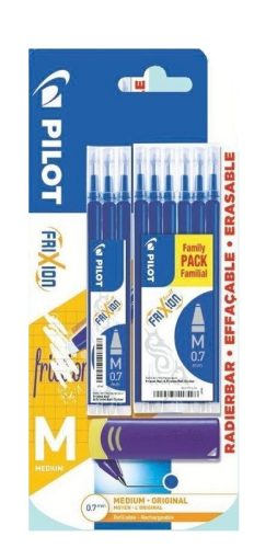 Pilot Frixion Punjenje 0.7 Plava 9 kom + gumica