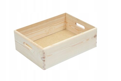 Otvorena drvena kutija, posuda 40x30x14 cm