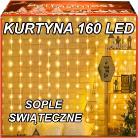   MAGICNA SVJETLOSNA KURTINA S KUGLICAMA 160 LED - Božićna dekoracija za unutarnje i vanjske prostore!