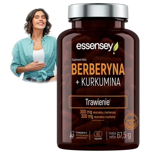 Essensey Berberyna + Kurkumina - Suplement dijeta za zdravlje i metabolizam, 90 kapsula