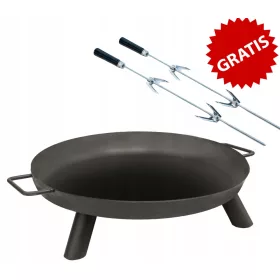 Metalni vrtni kamin - Vrtni kamin 70 cm, dužina 70 cm