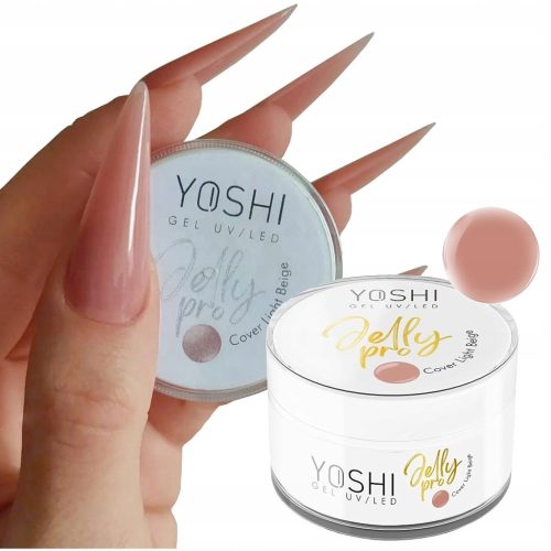 YOSHI JELLY PRO GEL ZA IZGRADNJU NOKTIJU JELLY PREKRIVANJE, SVIJETLO BEŽ 15 g