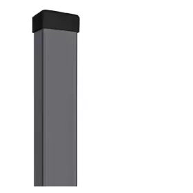 Srebrni Čelični stup za ogradu 60x40x230 cm antracit