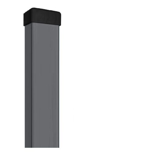Srebrni Čelični stup za ogradu 60x40x230 cm antracit