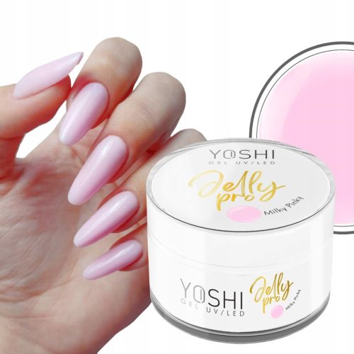 YOSHI JELLY PRO GEL UV LED - ŽEL ZA IZRADU NOKTIJU MILKY PINK 15 g ⭐⭐⭐⭐⭐
