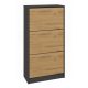  TopEshop ormarić za cipele sa sjedalom 60 x 116 x 28 cm antracit, artisan hrast