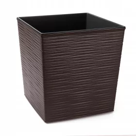    Lamela saksija 40 cm x 40 x 41,5 cm promjer 40 cm plastične nijanse smeđe i bež boje
