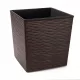  Lamela saksija 40 cm x 40 x 41,5 cm promjer 40 cm plastične nijanse smeđe i bež boje