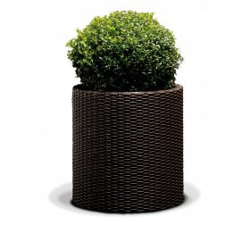    Keter saksija 44 cm x 44 x 44 cm promjer 43 cm plastične nijanse smeđe i bež boje
