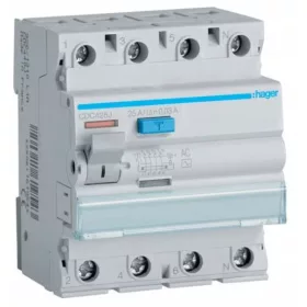 Hager CDC425J 30mA 4P zaštitni prekidač na zaostalu struju