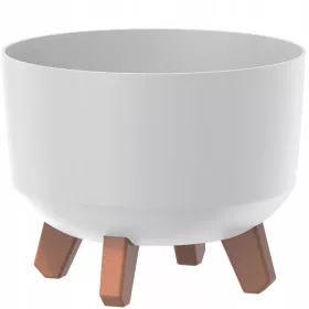    Posuda za cvijeće DTU24 29 cm x 29 x 22 cm promjer 29 cm plastična bijela
