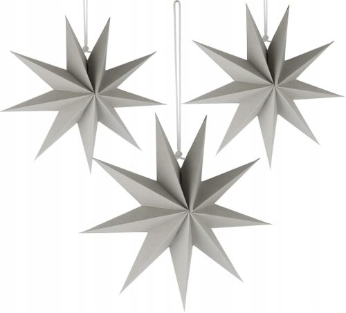  VELIKA 3D ZVIJEZDA od papira, viseća, 5 komada, 30 cm