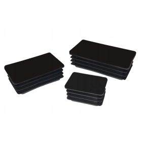 Pravokutna plastična kapa za profile 40x80