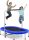 Trampolin za 2 osobe 154*89cm do 150 kg s ručkom
