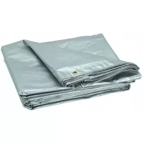   Plandeka Okryciowa Srebrna 10x12 110g/m2 - Otporna i Wielofunkcyjna