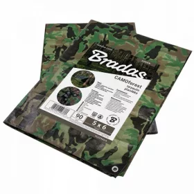 Kamuflažna Plandeka Bradas CAMO forest 4 x 5 m, 90 g/m2