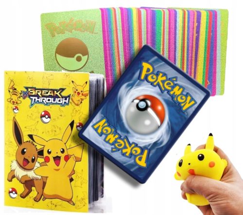  POKEMON KARTICE SET 55KOM+ALBUM+PIKACHU GNIOTEK