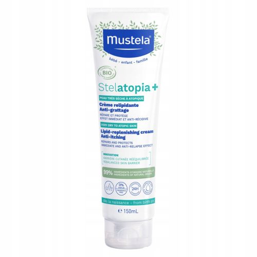 Mustela Stelatopia+ Krem za Nadopunjavanje Lipida, 150 ml - Organski Certificiran