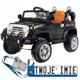 Crni off-road automobil na akumulator JJ245 za djecu