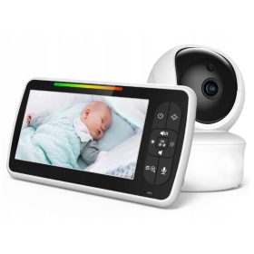   Elektronička Nadzorna Kamera za Bebe sa Rotirajućom Kamerom i Monitorom